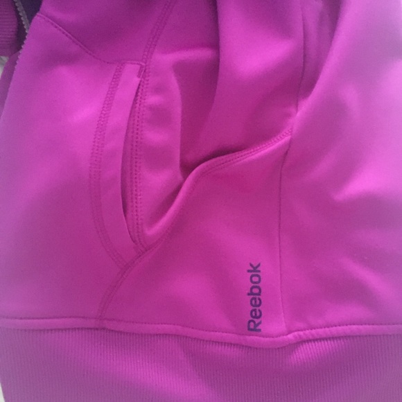 Reebok Zippered Purple Jacket w/Hoodie size MED - Picture 5 of 10